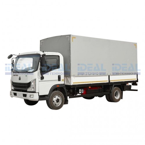 Бортовой автомобиль с тентом Sinotruk Homan-H3 4x2 CNG